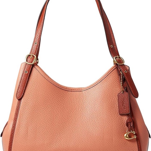 Coach Handbags - Coach C5265 Pebble Leather Lori Shoulder Bag - Coral Colour, Authentic